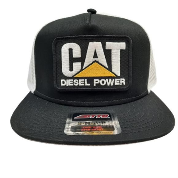 Retro Vintage Style Patch Hat Caterpillar CAT Diesel Power Tractors Machines main image 4